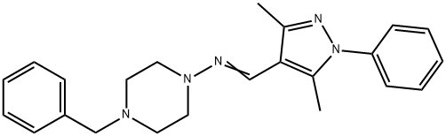 N-(4-ベンジルピペラジン-1-イル)-1-(3,5-ジメチル-1-フェニル-1H-ピラゾール-4-イル)メタンイミン