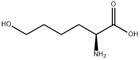 2-アミノ-6-ヒドロキシヘキサン酸 化学構造式
