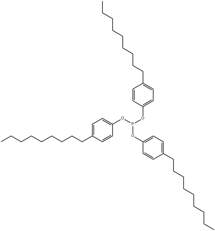 三(4-壬苯基)亚磷酸酯,3050-88-2,结构式