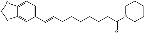 1-[(E)-9-(1,3-ベンゾジオキソール-5-イル)-1-オキソ-8-ノネニル]ピペリジン 化学構造式