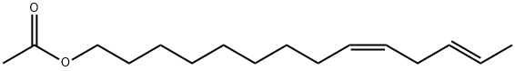 (9Z,12E)-9,12-十四碳二烯-1-醇乙酸酯, 30507-70-1, 结构式