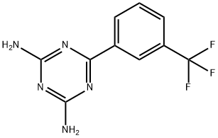 2,4-二氨基-6-[3-(三氟甲基)苯基]-1,3,5-三嗪, 30508-78-2, 结构式