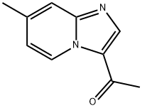 3-アセチル-7-メチルイミダゾ[1,2-a]ピリジン 化学構造式