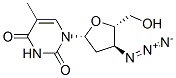 3'-アジド-3'-デオキシチミジン 化学構造式