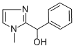 (1-メチル-1H-イミダゾール-2-イル)(フェニル)メタノール 化学構造式