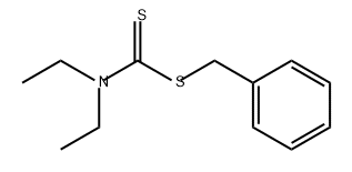 DIETHYLDITHIOCARBAMIC ACID BENZYL ESTER Structure