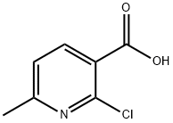 2-クロロ-6-メチルニコチン酸 化学構造式