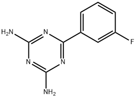 2,4-DIAMINO-6-(3-FLUOROPHENYL)-1,3,5-TRIAZINE Structure