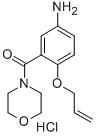 4-(5-Amino-2-(2-propenyloxy)benzoyl)morpholine monohydrochloride|