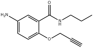 5-Amino-N-propyl-2-(2-propynyloxy)benzamide 结构式