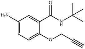 5-Amino-N-tert-butyl-2-(2-propynyloxy)benzamide Struktur
