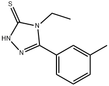 4-乙基-5-M-甲苯基-4H-[1,2,4]三唑-3-硫醇,305337-12-6,结构式