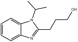 3-(1-イソプロピル-1H-ベンズイミダゾール-2-イル)プロパン-1-オール 化学構造式