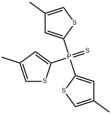 Tris(4-methyl-2-thienyl)phosphine sulfide Structure