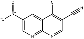 4-chloro-6-nitro-1,8-naphthyridine-3-carbonitrile Structure