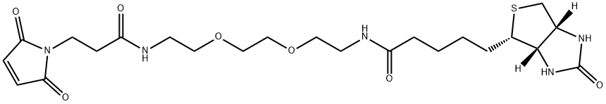 生物素-二聚乙二醇-酰胺-马来酰亚胺,305372-39-8,结构式