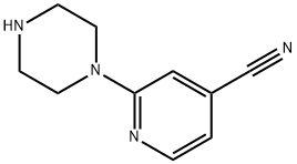 4-Pyridinecarbonitrile,2-(1-piperazinyl)-(9CI) Structure