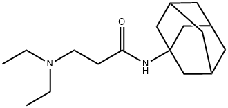 N-(1-アダマンチル)-3-(ジエチルアミノ)プロピオンアミド 化学構造式