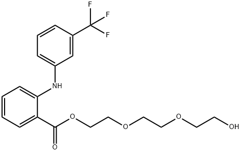 2-[2-(2-hydroxyethoxy)ethoxy]ethyl 2-[[3-(trifluoromethyl)phenyl]amino]benzoate Structure