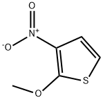2-メトキシ-3-ニトロチオフェン 化学構造式
