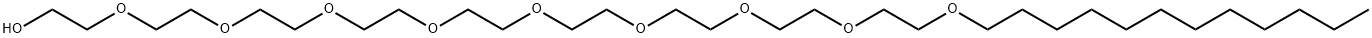 NONAETHYLENE GLYCOL MONODODECYL ETHER Structure