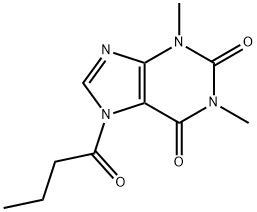 Theophylline,  7-butyryl-  (7CI,8CI) Structure