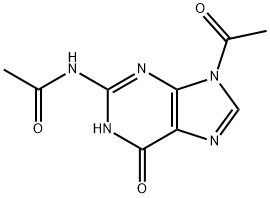N,9-二乙酰鸟嘌呤,3056-33-5,结构式