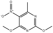 5-nitro-2,4-dimethoxy-6-methylpyrimidine Struktur