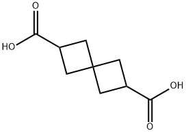 spiro[3.3]heptane-2,6-dicarboxylic acid Struktur