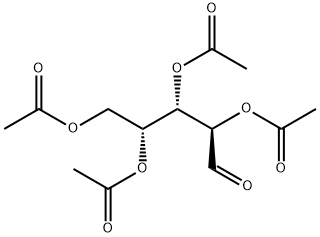 1,2,3,5-テトラ-O-アセチル-D-キシロフラノース 化学構造式