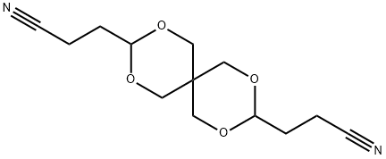 3,9-ビス(2-シアノエチル)-2,4,8,10-テトラオキサスピロ[5,5]ウンデカン 化学構造式