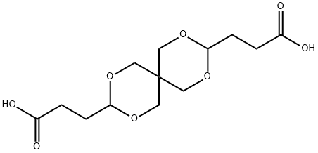 (9CI)-2,4,8,10-四氧杂螺[5.5]十一烷-3,9-二丙酸 结构式