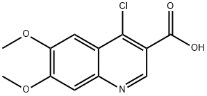4-CHLORO-6,7-DIMETHOXY-QUINOLINE-3-CARBOXYLIC ACID Structure