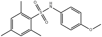 N-(4-甲氧基苯基)-2,4,6-三甲基苯磺酰胺, 305849-21-2, 结构式