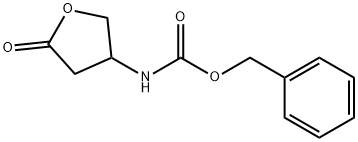 Carbamic acid, (tetrahydro-5-oxo-3-furanyl)-, phenylmethyl ester (9CI) Struktur