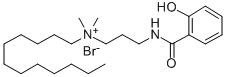 Ammonium, dimethyldodecyl(3-(salicylamido)propyl)-, bromide Structure
