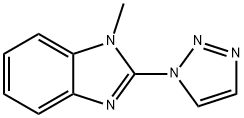 Benzimidazole, 1-methyl-2-(1H-1,2,3-triazol-1-yl)- (8CI) Structure