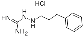 2-(3-フェニルプロピル)ヒドラジンカルボイミドアミド・塩酸塩 化学構造式