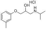 2-羟基-3-(3-甲基苯氧基)丙基](丙-2-基)胺盐酸盐,306-11-6,结构式