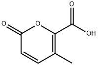 3-Methyl-6-oxo-6H-pyran-2-carboxylic acid Struktur