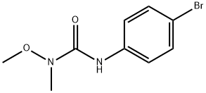 1-(4-ブロモフェニル)-3-メチル-3-メトキシ尿素 化学構造式