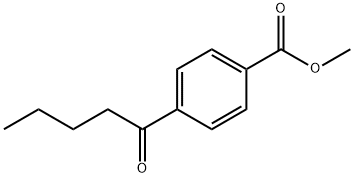 4-PENTANOYL-BENZOIC ACID METHYL ESTER Structure