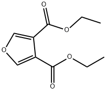 フラン-3,4-ジカルボン酸ジエチル 化学構造式