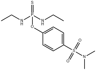 N,N'-Diethylphosphorodiamidothioic acid O-[p-(dimethylaminosulfonyl)phenyl] ester Structure