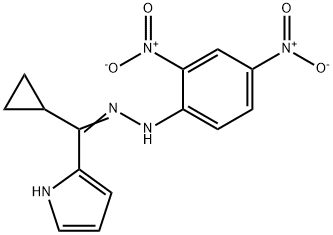 Cyclopropyl 1H-pyrrol-2-yl ketone (2,4-dinitrophenyl)hydrazone 结构式