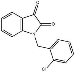 1-(2-クロロベンジル)-1H-インドール-2,3-ジオン 化学構造式