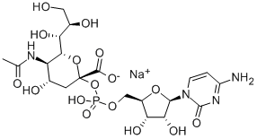 シチジン 5′-一リン酸-N-アセチルノイラミン酸 ナトリウム塩 化学構造式