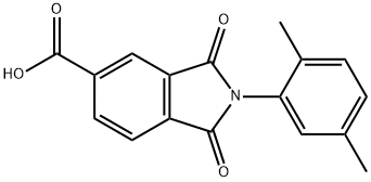 2-(2,5-二甲基苯基)-1,3-二氧代-2,3-二氢-1H-异吲哚-5-羧酸 结构式