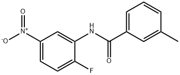 N-{2-fluoro-5-nitrophenyl}-3-methylbenzamide Structure