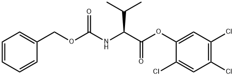 2,4,5-trichlorophenyl N-[(benzyloxy)carbonyl]-L-valinate  Struktur